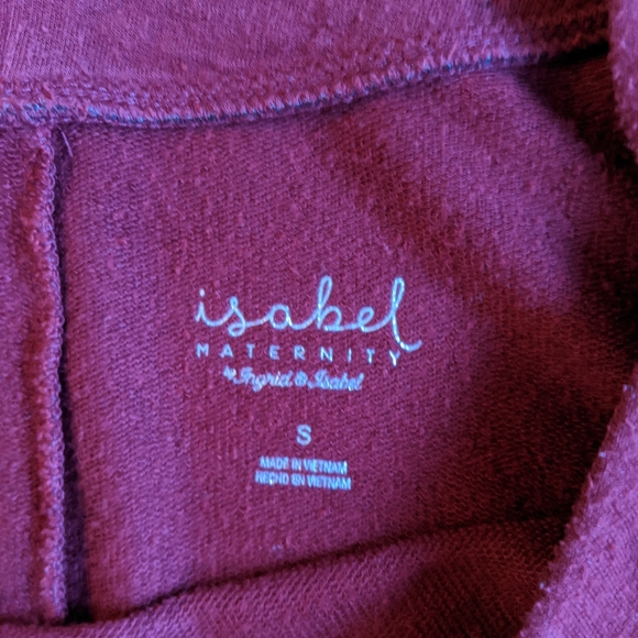 ☀️ Wine Maternity tunic shirt - Picture 2 of 4